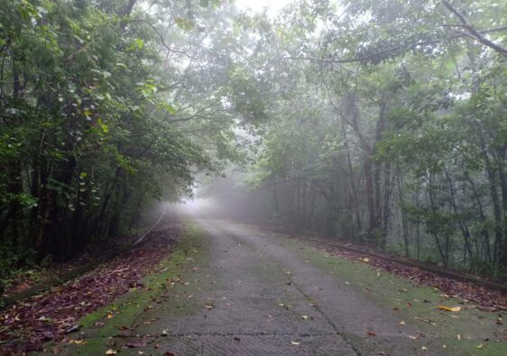 hiking to Mount Serapi